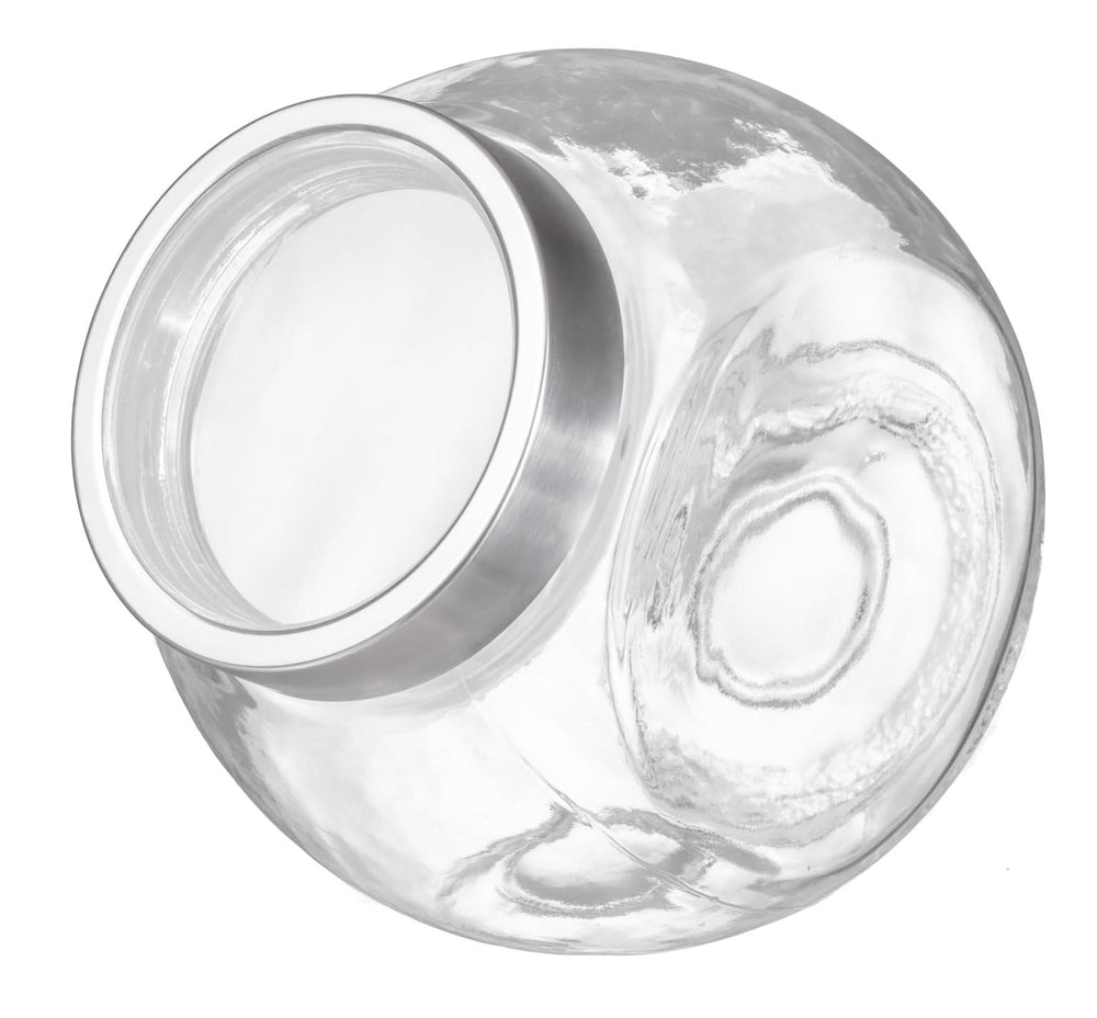 Pot de conservation / Pot à bonbons Sareva - Verre / couvercle inox - 2,2 litres