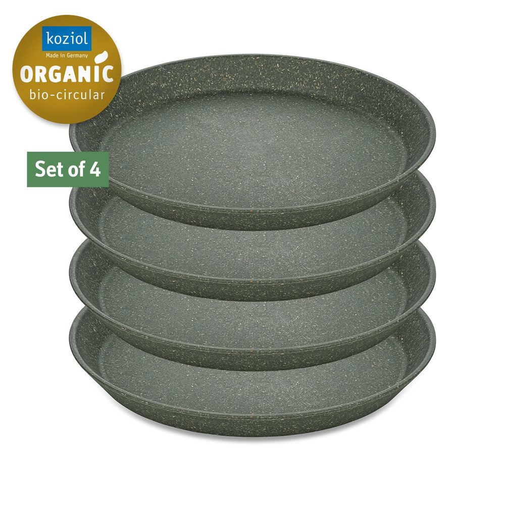 Assiettes à petit-déjeuner Koziol Connect Gris ø 21 cm - 4 pièces