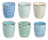 Ensemble de 6 tasses à café Studio Tavola Ocean Blue de 160 ml