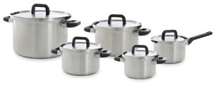 Ensemble de casseroles BK Flow Cool 5 pièces - en inox - Casseroles ø 16, 18, 20, 24 & 16 cm
