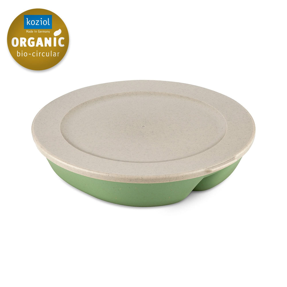 Assiette gourmet Koziol avec couvercle Connect Vert ø 25 cm / 1,5 litre