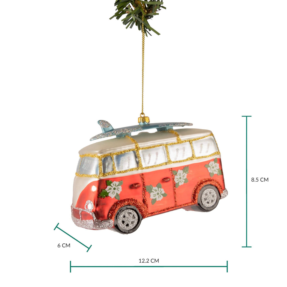 Boule de Noël Nordic Light VW T1 Bus 12 cm