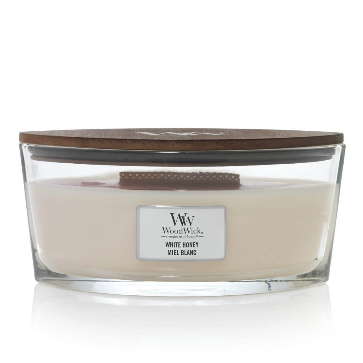 WoodWick Ellipse bougie parfumée avec mèche qui crépite, Groseille WoodWick Ellipse bougie parfumée avec mèche qui crépite, Groseille
