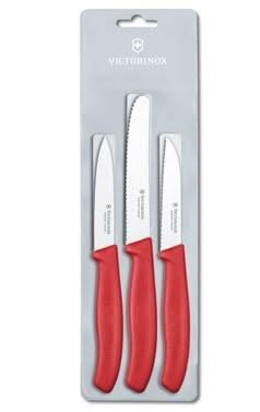 Ensemble de couteaux Victorinox Rouge - 3 pièces