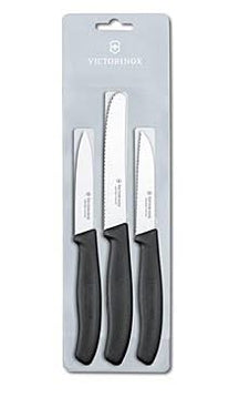 Ensemble de couteaux Victorinox noir - 3 pièces