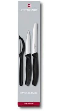 Ensemble de couteaux Victorinox Swiss Classic - Noir - 3 pièces