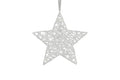 Étoile de Noël Countryfield Argent Leonie B - avec minuterie LED - Petite