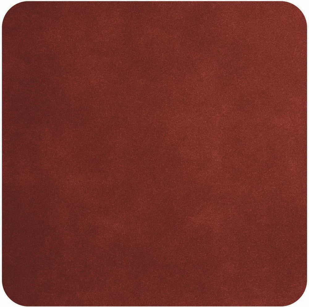 Sous-verres ASA Selection - Cuir souple - Terre rouge - 10 x 10 cm - 4 pièces