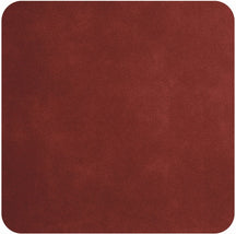 Sous-verres ASA Selection - Cuir souple - Terre rouge - 10 x 10 cm - 4 pièces