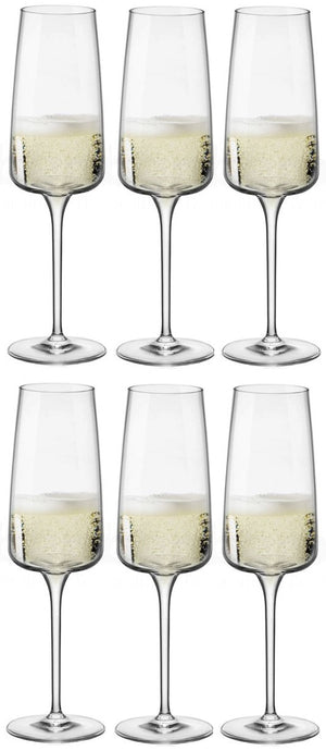 Bormioli Rocco Champagneglazen - Flutes - Nexo - 240 ml - 6 stuks
