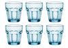 Verres à eau Bormioli Rocco Rock Bar Bleu 270 ml - 6 pièces