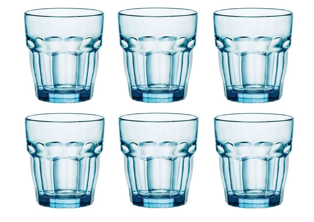 Verres à eau Bormioli Rocco Rock Bar Bleu 270 ml - 6 pièces