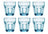 Verres à eau Bormioli Rocco Rock Bar Bleu 270 ml - 6 pièces