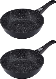 Ensemble de poêles Resto Kitchenware Aries ø 26 + 28 cm - Induction et toutes autres sources de chaleur