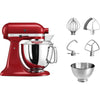 Robot de cuisine KitchenAid Artisan - tête inclinable - rouge impérial - 4,8 litres - 5KSM175PSEER