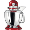 Robot de cuisine KitchenAid Artisan - tête inclinable - rouge impérial - 4,8 litres - 5KSM175PSEER