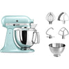 Robot de cuisine KitchenAid Artisan - tête inclinable - bleu glacé - 4,8 litres - 5KSM175PSEIC