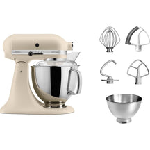 Robot de cuisine KitchenAid Artisan - tête inclinable - lin frais - 4,8 litres - 5KSM175PSEFL