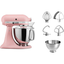 Robot de cuisine KitchenAid Artisan - tête inclinable - rose séché - 4,8 litres - 5KSM175PSEDR