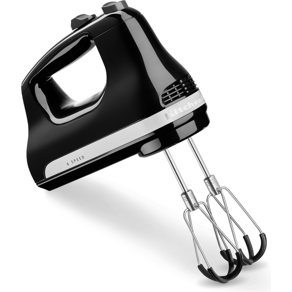 Batteur à main KitchenAid - 6 vitesses - noir onyx - 5KHM6118EOB