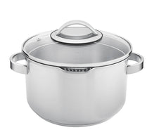 Ensemble de 6 casseroles Sola Pearl : casseroles ø 16, 18 et 20 cm, poêles BEKA 24 et 28 cm et casserole ø 16 cm. Compatible induction et hotte intégrée.