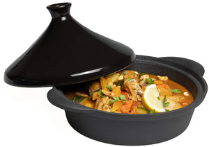 Tagine en fonte Blackwell - Noir ø 30 cm / 3 litres - sans revêtement antiadhésif