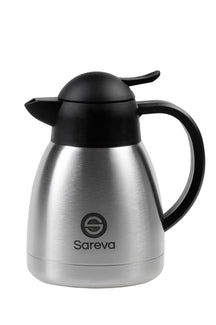 Thermos Sareva - Inox - Noir - 1 litre