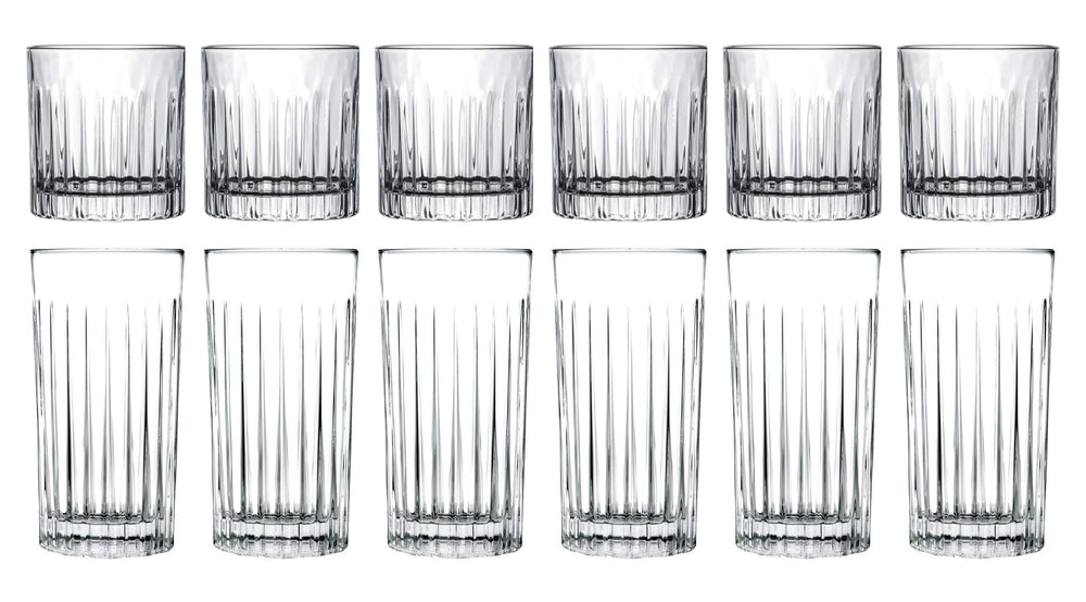 Ensemble de verres Jay Hill (verres à cocktail et verres long drink) Moville - 12 pièces