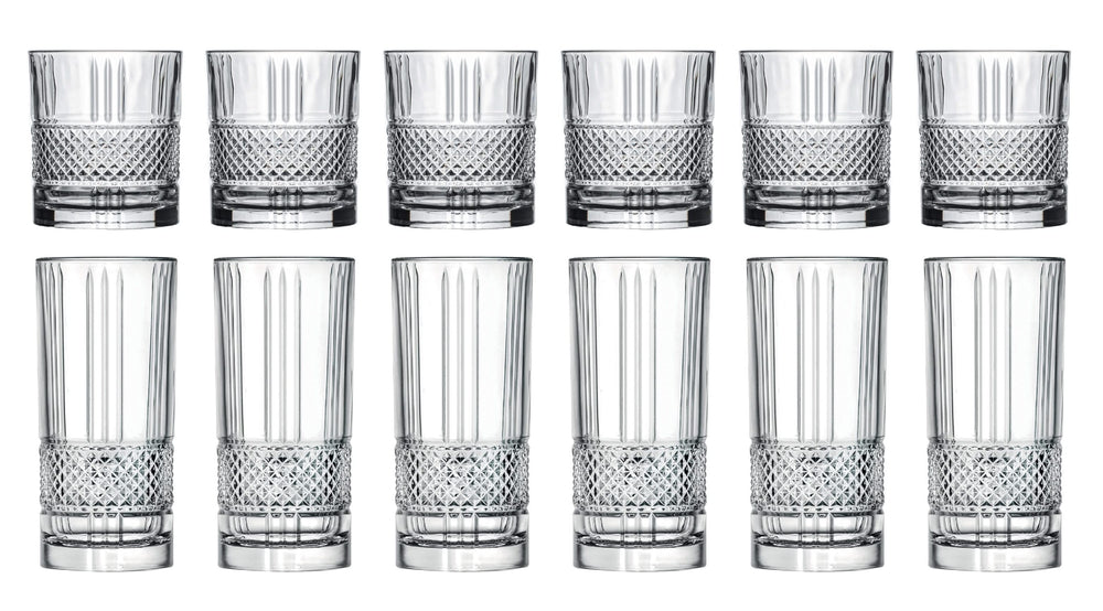 Ensemble de verres Jay Hill (verres à cocktail et verres long drink) Monea - 12 pièces