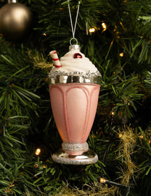 Boule de Noël Nordic Light Milkshake 14 cm