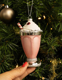 Boule de Noël Nordic Light Milkshake 14 cm