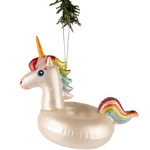 Boule de Noël Nordic Light Licorne Bouée 16 cm