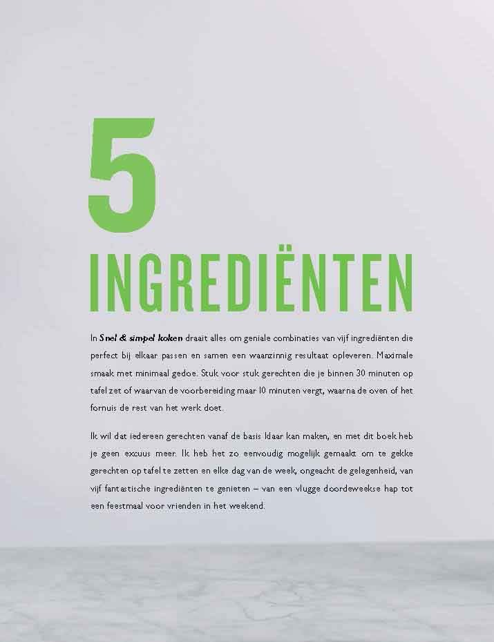 Livre de recettes - Jamie Oliver 5 ingrédients