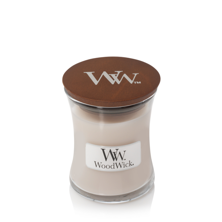 Bougie parfumée WoodWick Mini Jasmin Fumé - 8 cm / ø 7 cm