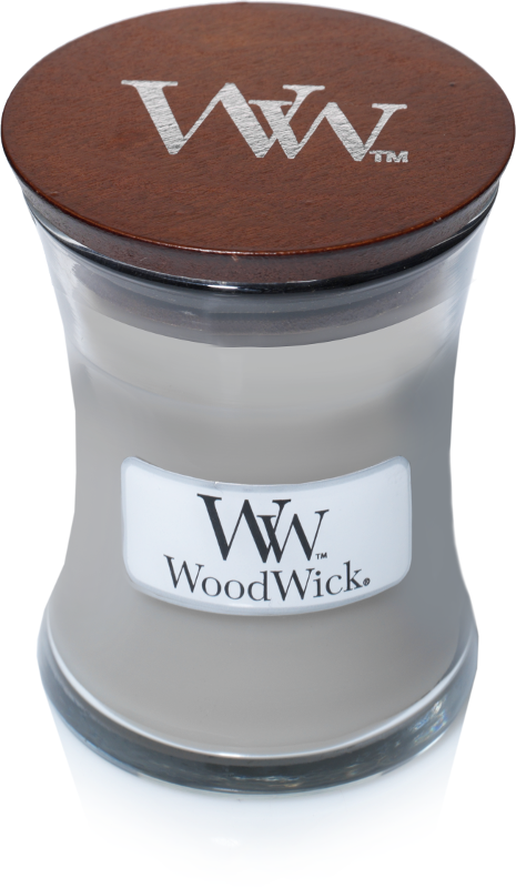 Bougie parfumée WoodWick Mini Fireside - 8 cm / ø 7 cm