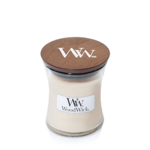 Bougie parfumée WoodWick Mini Vanilla Bean - 8 cm / ø 7 cm