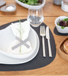 Set de table LIND DNA Nupo - Cuir - Noir - 44 x 37 cm