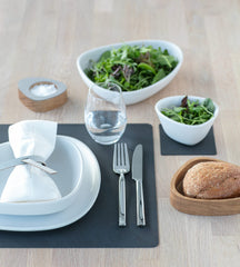 Set de table LIND DNA Nupo - Cuir - Noir - 45 x 35 cm