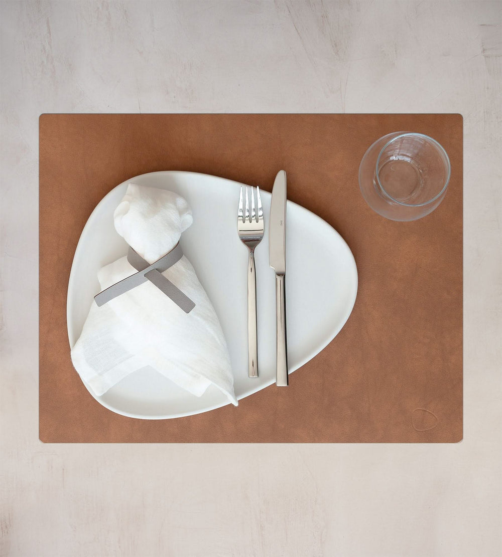 Set de table LIND DNA Nupo - Cuir - Naturel - 45 x 35 cm