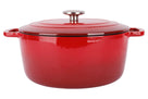 Cosy & Trendy Fontestic Poêle à Frire Traditionnelle Rouge en Fonte Ø 28 cm / 8 Litres - Émaillée