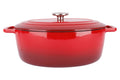 Cosy & Trendy Braadpan Fontestic Gietijzer Traditional Red Ovaal - 31 x 24 cm - Geëmailleerd