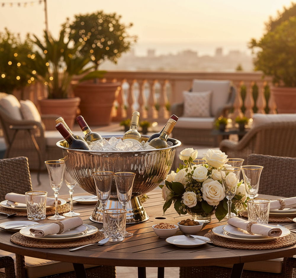 Seau à champagne Cookinglife - à champagne - Acier inoxydable chromé ø 39 cm