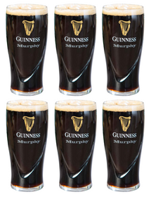 Verres à Bière Guinness Pinte 500 ml - 6 Pièces