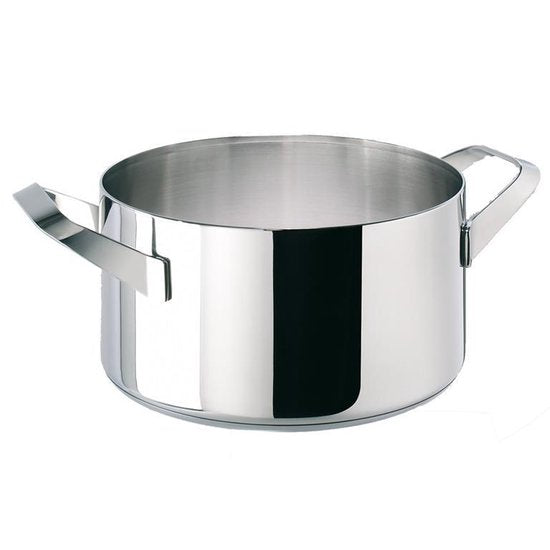 Batterie de Cuisine Sambonet avec Cassette à Couverts + Couvercles - Argent - 7 pièces