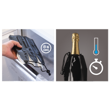 Refroidisseur de champagne Vacu Vin Active Cooler - Manchon - Noir