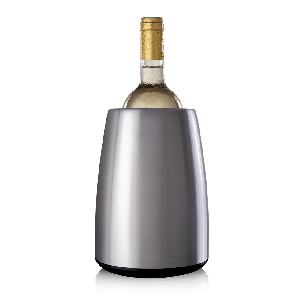 Refroidisseur de vin Vacu Vin Active Cooler Elegant en acier inoxydable - Boîte - Argent