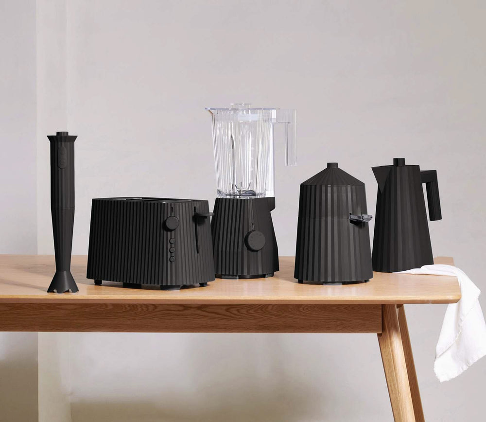 Ensemble mixeur plongeant Alessi Plissé - Noir - Michele de Lucchi - MDL10SB