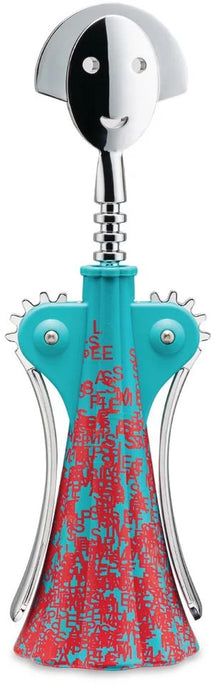 Tire-bouchon Alessi Anna G. - AM01A 6 - Bleu, Rouge - par Alessandro Mendini