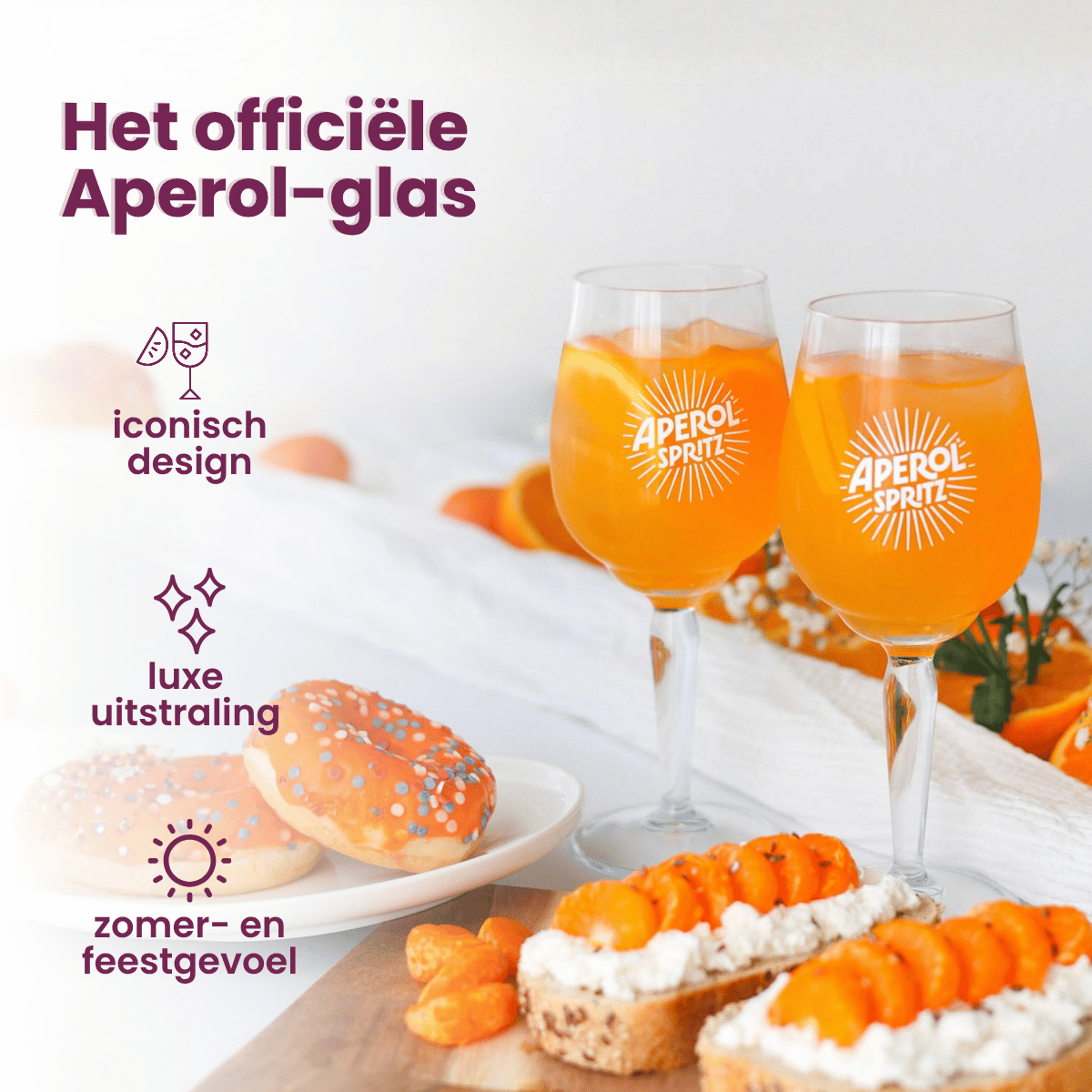 Lot De 6 Dessous De Verre Aperol Spritz + 50 Confettis - Idéal Pour Fêtes Et Cadeaux Fans D'Aperol