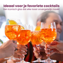 Verres Aperol Spritz - 450 ml - Verre officiel - 6 pièces
